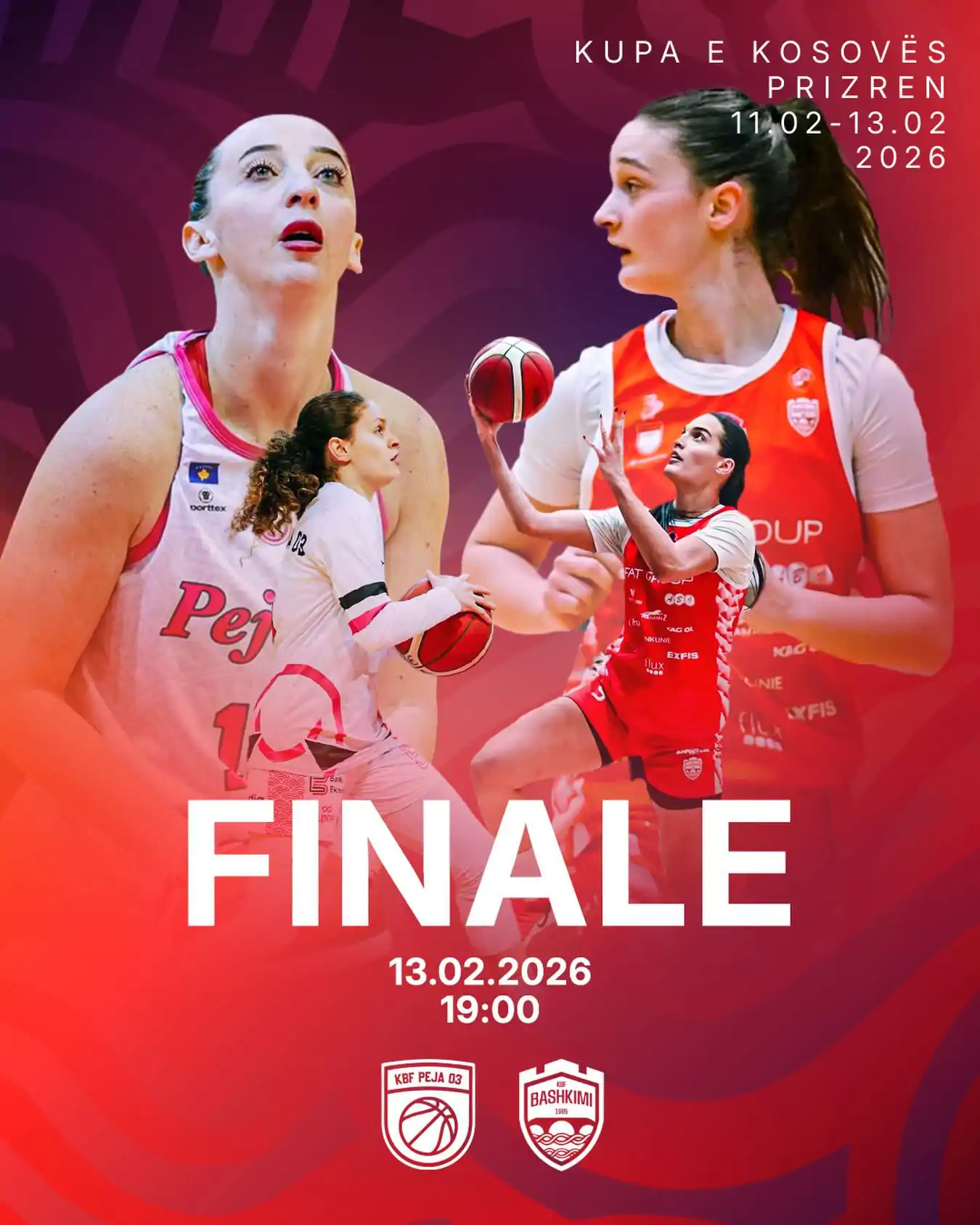 Peja 03 dhe Bashkimi do të përballen në finalen e Kupës te Femrat