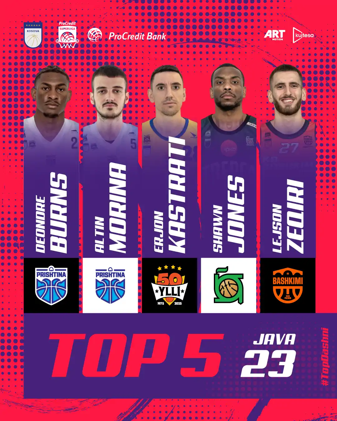 Burns, MVP i javës së 23-të