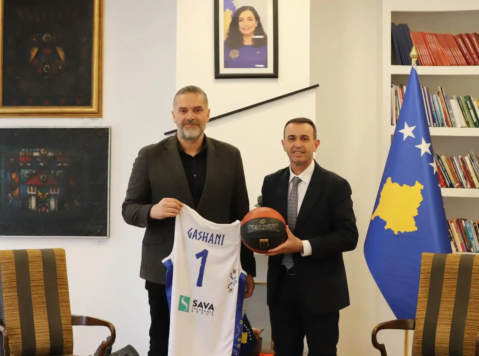 Fetahu dhe Dushku takohen me ministrin e Sportit, Gashani 