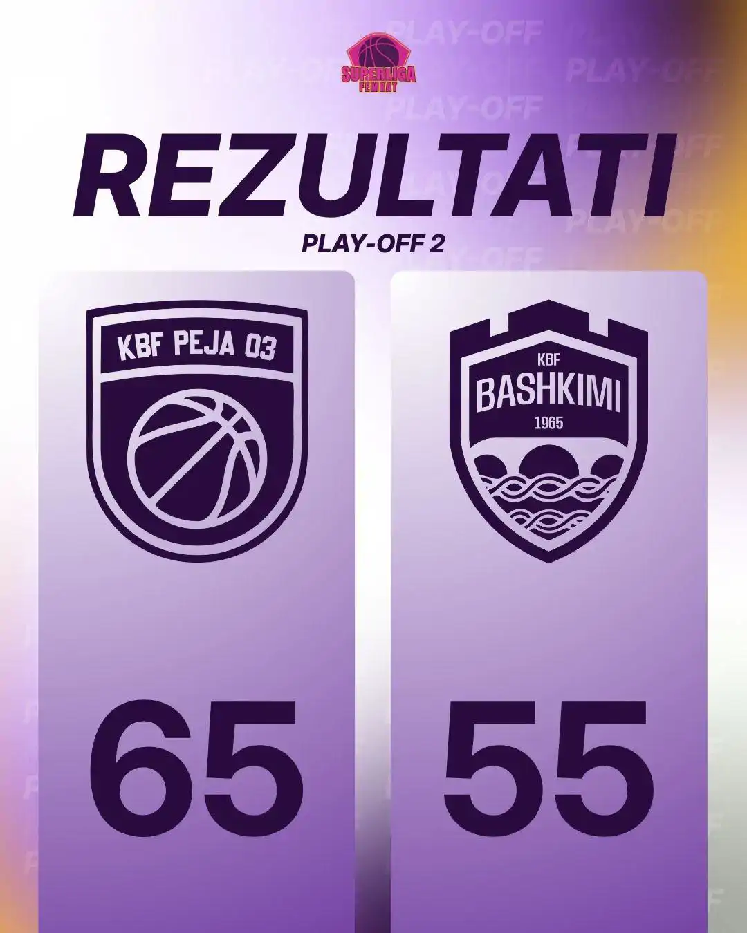 Peja 03 fiton ndaj Bashkimit duke barazuar serinë finale në 1:1 