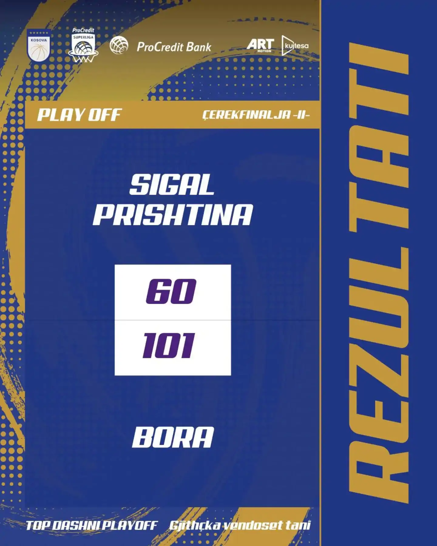 Bora për herë të parë në gjysmëfinale