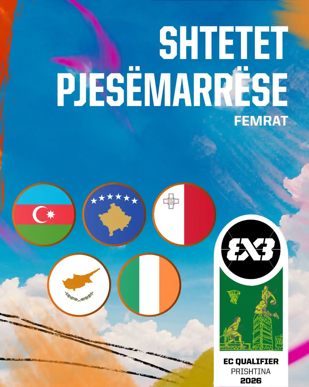 Shtetet pjesëmarrëse te femrat