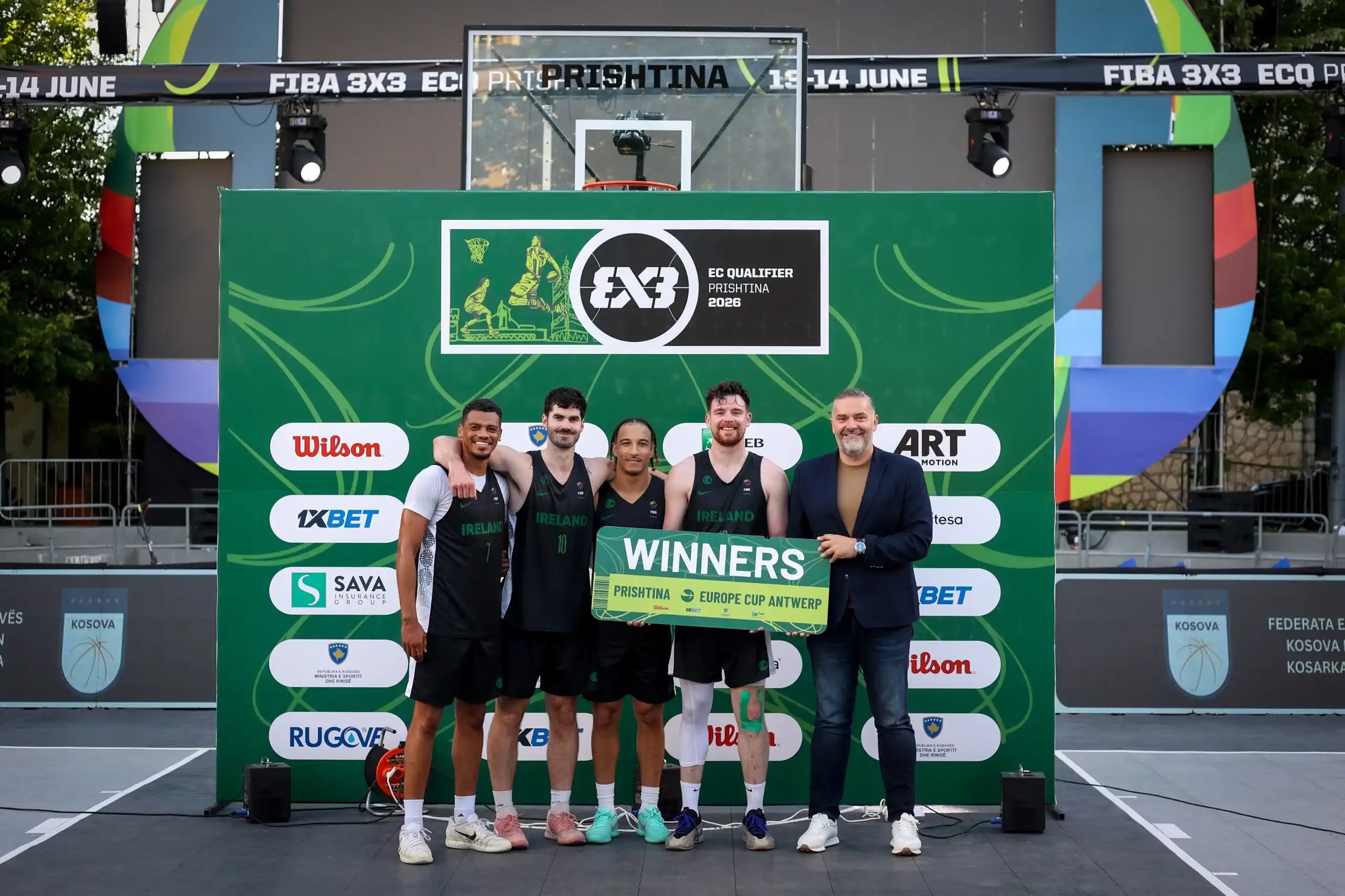 Azerbajxhani te femrat dhe Irlanda te meshkujt fitojnë në FIBA 3x3 ECQ Prishtina 2026