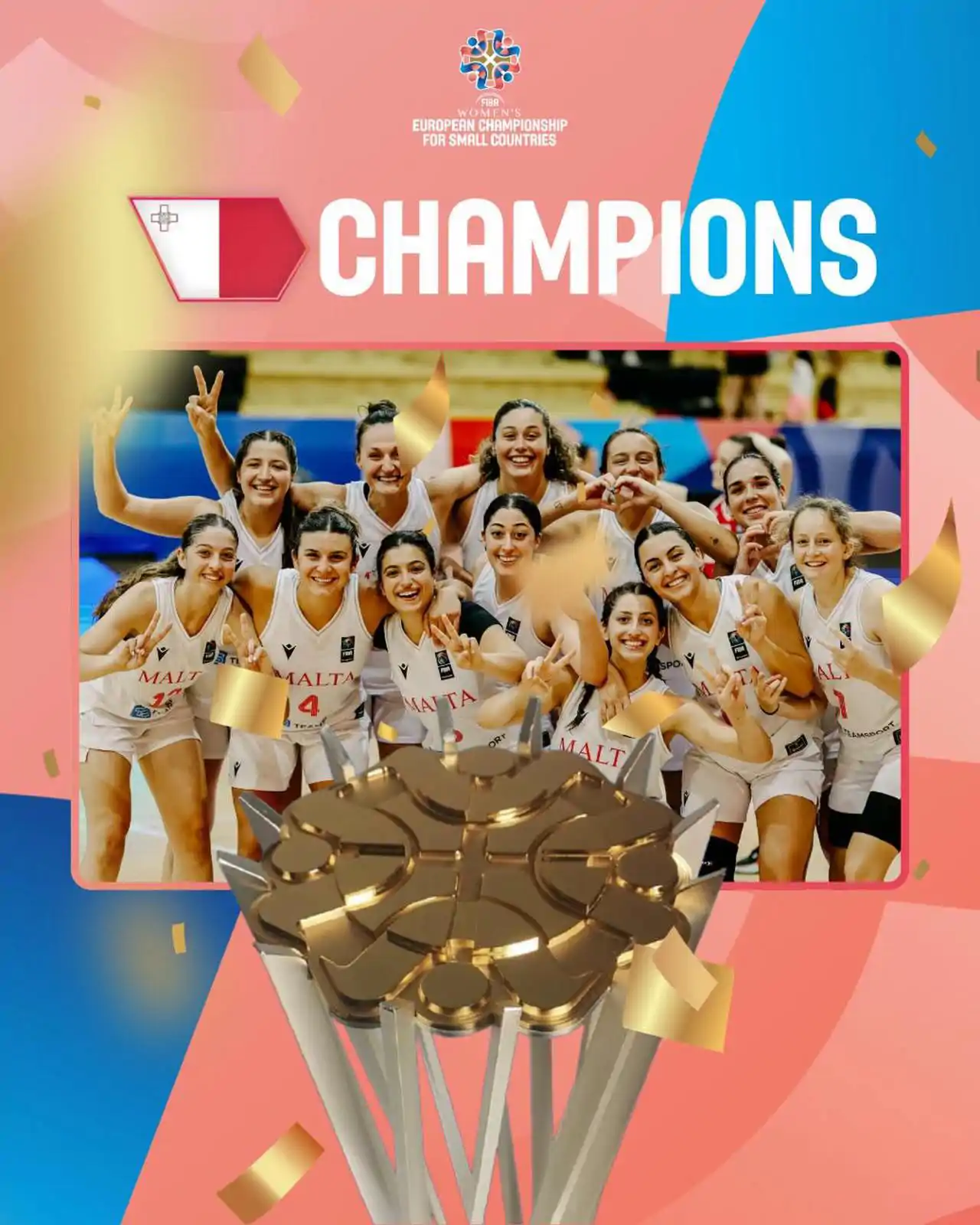 Malta shpallet kampione e FIBA Women's European Championship for Small Countries 2026
