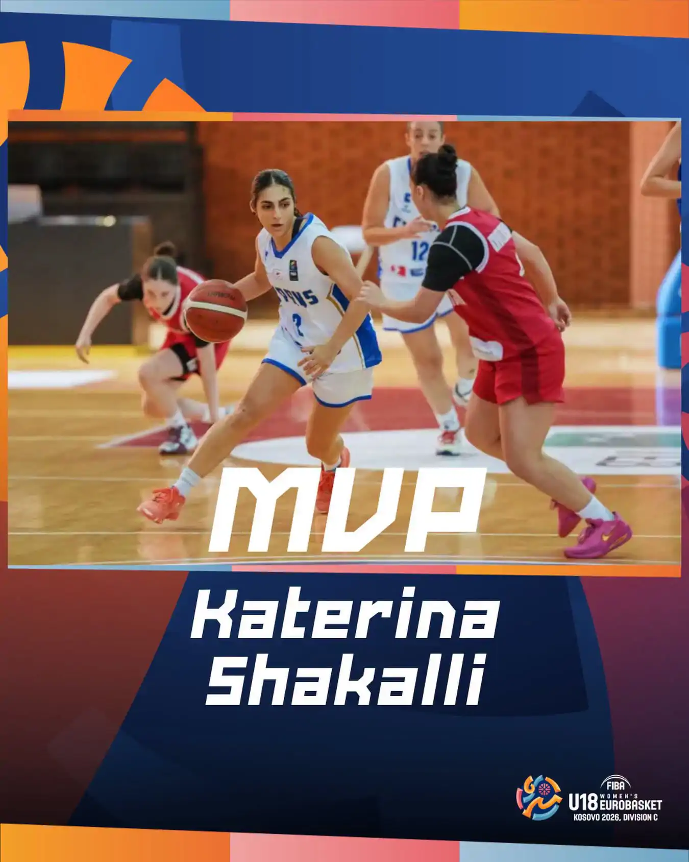 Malvina Haziri në pesëshen më të mirë të Evropianit U18, Divizioni C